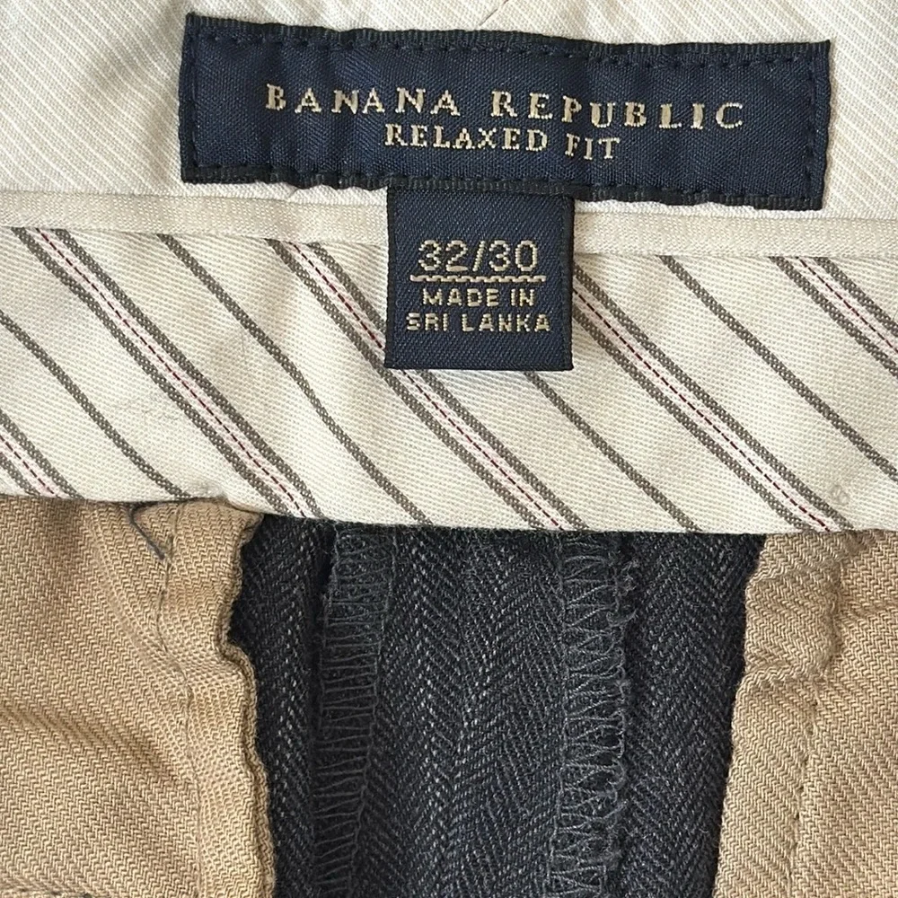 Banana Republic Men’s Gray Dress Pants with Pinstripe Texture 32x30